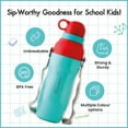 thumbnail image 2 of SOPL-OLIVEWARE Spin Water Bottle with Better Grip, 500 ml Bottle, BPA Free & Leak Proof, For Home, Office & Gym use - Blue, 2 of 4