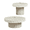 Beige | End Table & Coffee Table, variant on Tcbosik 23.8 Inch Round End Table, Faux MARS Textural Pattern Side Table for Small Space, Living Room, Bedroom, No Assembly Required, Beige