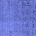thumbnail image 1 of Ahgly Company Indoor Square Oriental Blue Industrial Area Rugs, 6' Square, 1 of 4