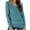 Sky Blue, variant on Timegard Tops for Women V Neck Long Sleeve Blouse Solid Color Basic Tee Fall Casual Comfy Tunic Tops