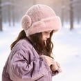 thumbnail image 3 of Faraee Kids Fuzzy Winter Trapper Hat Plush Ear Flap Hat with Tie Strings Soft Windproof Warm Snow Hat for Boys Girls Cold Weather 2‑8Y, 3 of 6