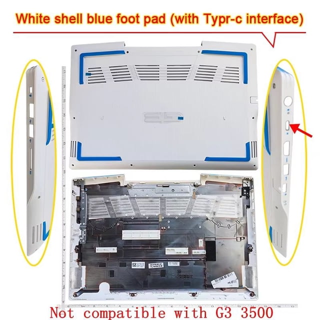 New For Dell Series G3 3590 3500 LCD top case/Bezel Cover/Palmrest Upper Case/Bottom Base Keyboard White blue D shell