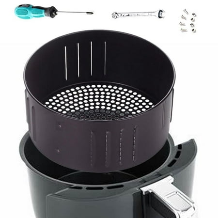 

Peitten Replacement Air Fryer Basket Reusable Air Fryer Replacement Basket Air Fryer with Installation Tool Non-stick Fry Basket Dishwasher Safe Kitchen Baking Cooking Oven Accessories kindly