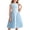 style-15 Sky Blue, variant on Gubotare Tween Dresses Girls Dress Contrast Mesh Puffy Short Sleeve A Line Casual Party Dress Size 11-12 (Black,11-12 Years)