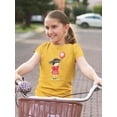 thumbnail image 2 of Girl With A Red Balloon T-Shirt Juniors -Image by Shutterstock,  Large, 2 of 4