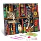 thumbnail image 1 of Kit completo de pintura de diamantes 5D para gato adulto, kit de pintura de diamantes redondos en estante para niños, pintura de diamantes de animales adultos, decoración de pared única familiar, 12.0, 1 of 5