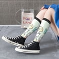thumbnail image 6 of Picia Women Crew Soft Moisture-wicking Socks Books Pattern Design Cotton Socks, One Size fit All, 6 of 9