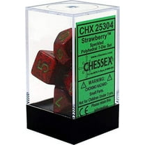 Chessex CHX25304 Dice - Speckled: 7Pc Strawberry