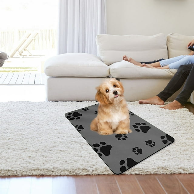 Tapis pour Animaux en Peluche Premium 40x60cm - Lit pour Chien 100 % Polyester Résistant aux Rayures, Tapis Doux Lavable pour Chiens et Chats, Coussin Antidérapant Durable, Tapis de Chenil Confortable pour Usage Intérieur et Extérieur