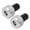 Silver, variant on Riousery Premium Motorcycle Handlebar Grip End Aluminum Plugs Moto Slider Accessories Replacement Parts, Universal Fit 22mm / 0.9 inches Handlebars, Easy Installation, Vibration Reduction, Orange