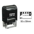 thumbnail image 1 of Printtoo Self Inking Dater Stamp With Faxed By Text Date And Sign Space Office Rubber Stamp-Black, 1 of 1
