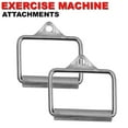 thumbnail image 3 of FITNESS MANIAC USA Home Gym Cable Attachment Handle Machine Exercise Chrome PressDown Strength Training Home Gym Attachments 30 inch Curl Bar Set (7 Pieces Set), 3 of 7
