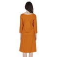 thumbnail image 5 of Inkmeso Solid Summer Casual Tunic Dress For Women's Short Mini Dresses With Button Placket, 5 of 7