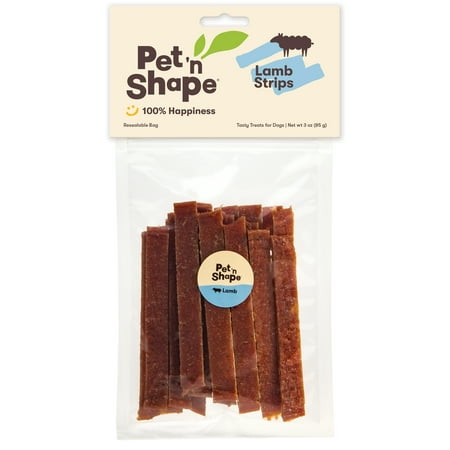 UPC: 0032657402036 | Pet n Shape Lamb Jerky Dog Treats – 3 Ounce