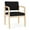 Black, variant on Lenox Wood Reception Waiting Room Wood Guest Chair / Natural Wood / Blue