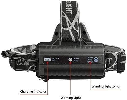 RKXQT USB Rechargeable Headlamp 7 LED Headlamp Flashlight 200 Lumens 6 Modes Waterproof LED Head Torch Head Light with Red Light for Camping Fishing Car Repair Outdoor