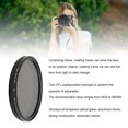 thumbnail image 4 of Adjustable ND Filter, ND2 to ND400 with Rotating Frame, Optical Glass Lens Camera Filter That Works for Various Lighting Conditions, 4 of 7