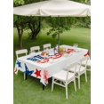 thumbnail image 4 of Outdoor Tablecloth with Umbrella Hole for Patio/Picnic/Party/Camping, American Map Waterproof Table Cloth Rectangle Table Cover Washable, Patriotic 250 Freedom Independence Day (54"x 80"), 4 of 9