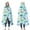 LightBlue Cartoon Dinosaurs, variant on Wearable Blanket,LightBlue Cartoon Dinosaurs Trees Pattern Hooded Wearable Flannel Blanket for Adults & Teens,Winter Poncho Shawl Wrap Cape Cozy Anti-Pill,50"x60"