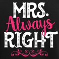 thumbnail image 3 of CafePress - Mrs. Always Right Women's Dark Pajamas - Women's Short Sleeve Print T-Shirt and Pants Dark Cotton Pajama Set, 3 of 7