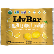 Ginger Lemon Turmeric Nutrition Bar  12 Pack