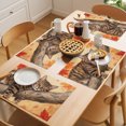 thumbnail image 5 of Sleeping Cat Fall Placemats Set of 12 Branches Maple Leave Thanksgiving Place Mats Indoor Wipeable Table Mats Washable Cloth Dining Table Placemats for Kitchen Holiday Party Home Decor 13x19 Inch, 5 of 9