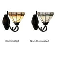 thumbnail image 4 of CHLOE Lighting Belle Mission-Style 1- Light Blackish Bronze Finish Wall Sconce 7" Shade, 4 of 7