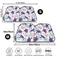 thumbnail image 3 of Haiem Ornamental Turtles Car Windshield Sun Shade - Blocks UV Rays Sun Visor Protector, Sunshade to Keep Your Vehicle Cool, Universal Fit SUV Van Sedan-Small, 3 of 7