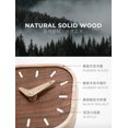 thumbnail image 5 of Black Walnut Solid Wood Small Table Clock Book Desktop Clock Silent Bedhead Clock Mini Small  Nordic Creative Decoration (A), 5 of 6