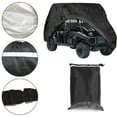 thumbnail image 4 of Vehicle Cover, ATV Dust Rain Covers Water Sun Resistant Replacement for Kawasaki Mule 4000 4010 Trans KAF620 KAF950 128.5 x 58.5 x 78.1 Inch, 4 of 5