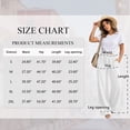 thumbnail image 3 of SWQZVT Women's Summer Palazzo Pants High Waisted Wide Leg Drawstring Flowy Beach Lounge Pants with Pockets, 3 of 8