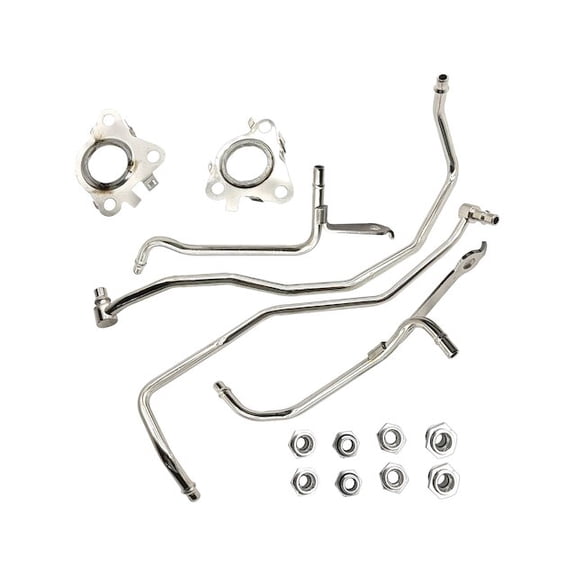 Left and Right Turbocharger Coolant Line Kit - Compatible with 2011 - 2016 Ford F-150 3.5L V6 Turbo 2012 2013 2014 2015