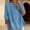 Blackish Green, variant on JFGHDG Linen Tops for Women V Neck Embroidered Shirt Roll Up Short Sleeve T-shirt Womens 3/4 Sleeve Button Down Shirts Cotton Linen Tunic Tops Beige L
