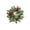 B, variant on huayou Variegated White Edge Artificial Holly Pine Cone Christmas Wreath 11.81in Silk Leaf Frosted Pine Round Table Centerpiece for Cabinet Shelf Window Candle Holder Holiday Decoration