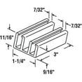 thumbnail image 2 of Prime-Line Produits M 6089 Guide de Fond de Porte de Douche, Nylon, (Pack de 2), Transparent, 2 of 3