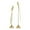 Gold Solid Bird Animals S/2 29", 6"H, variant on 29", 35"H Black Aluminum Bird Sculpture, by DecMode (2 Count)