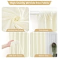 thumbnail image 2 of Cortinas de fondo PARTISKY, 4 paneles, poliéster, color marfil, 4 x 3 m, 2 of 7