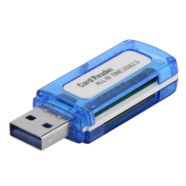 Lector de tarjetas de memoria 4 en 1 USB 2.0 Lector de tarjetas todo en uno para Micro SD TF M2