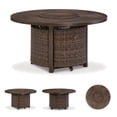 thumbnail image 6 of Signature Design by Ashley Paradise Trail Round Fire Pit Table in Medium Brown, 6 of 12