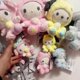 thumbnail image 3 of Peluche de almohada de dibujos animados Kuromi Hello Kitty My Melody Cinnamoroll, regalo para niños, 100 % nuevo, 23 cm, Kulomi, 3 of 5