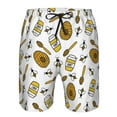 thumbnail image 4 of Naloa Honey Men's Beach Shorts, Surfing shorts, Swim trunks, Quick Dry Swim Trunks for Surfing Beach Fun - XX-Large, 4 of 9