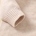 thumbnail image 6 of Wassery Baby Girls Boys Knit Sweater Jumpsuits Infant Solid Color Romper Ruffles Long Sleeve Knit Straps Playsuits 3M 6M 9M 12M 18M Newborn Fall Clothes, 6 of 8