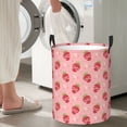 thumbnail image 4 of Goofa Strawberries Printed Circular Hamper,Laundry Basket with Handles,Storage Baskets Foldable,Large Capacity Laundry Hamper-, 4 of 8