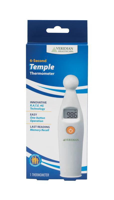 Veridian Healthcare Mini Temple Touch Thermometer 09-331 - The Home Depot