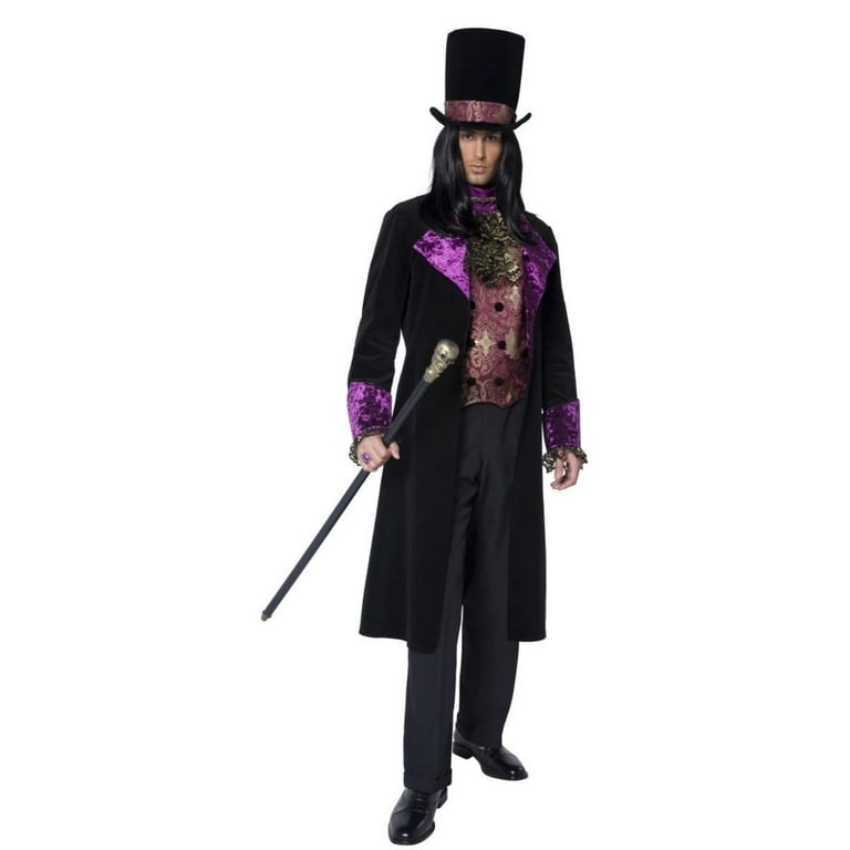 The Gothic Count Costume Adult Black Purple The Gothic Count Costume Adult Black Purple