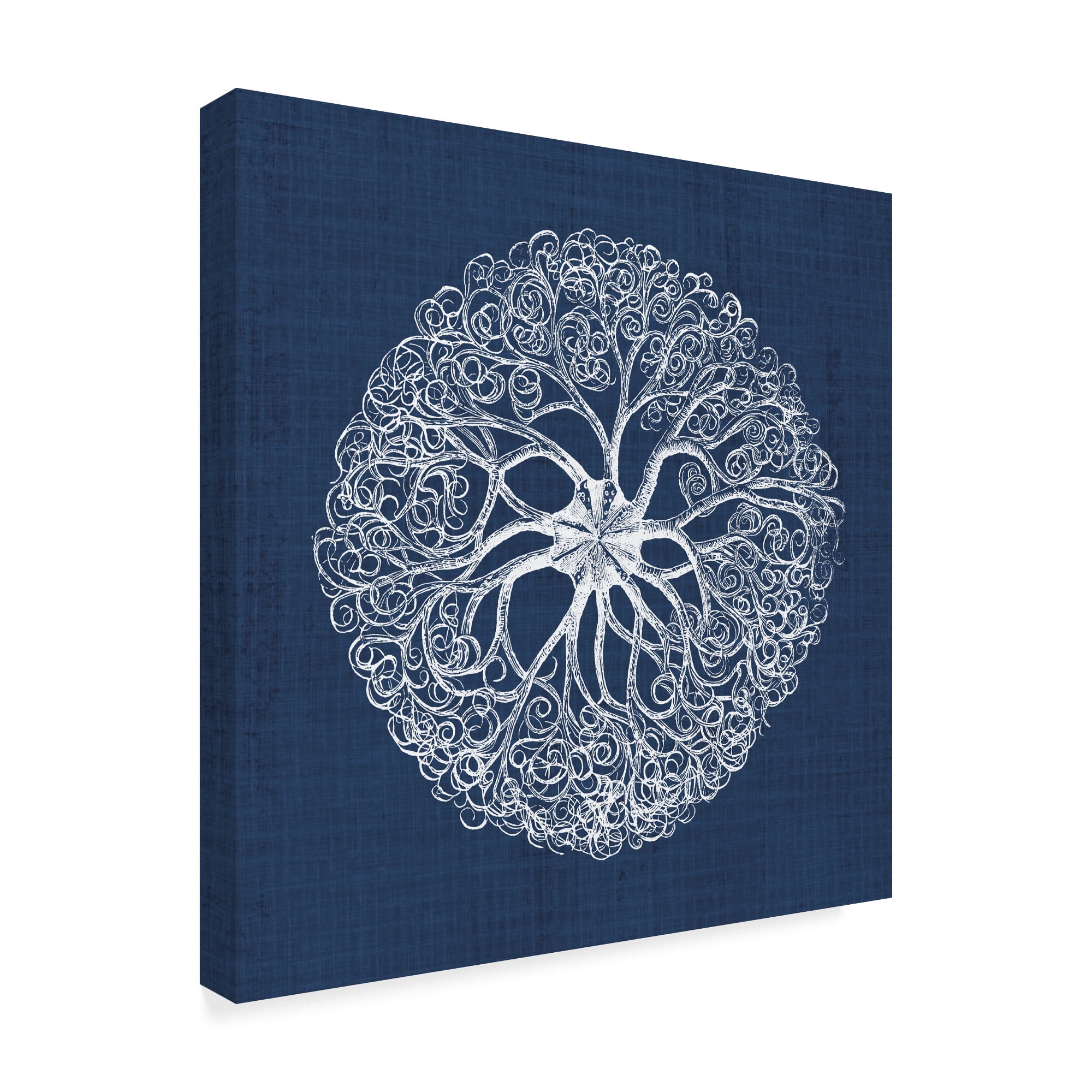 Trademark Fine Art 'Sea Anemone on Indigo II' Canvas Art by Vision Studio