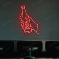 thumbnail image 2 of Hand Holding A Beer Neon Sign (Red, 22"(W)x28"(H)), 2 of 10