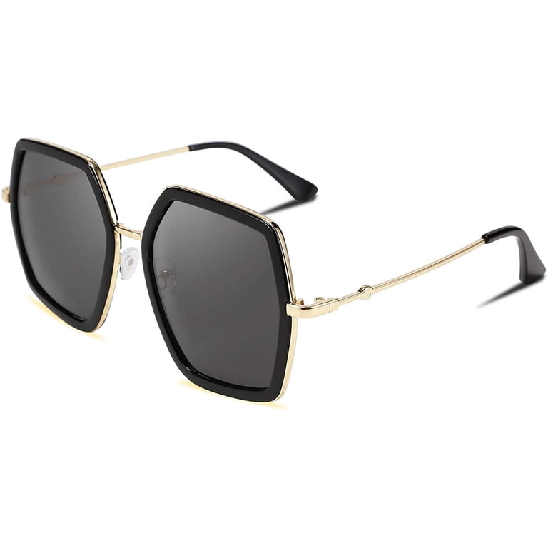 Large Hexagon Inspired Sunglasses Fashion Irregular Square Style Oversized IKANOO Oversized Sunglasses for Women Men Fashion 70s Disco  main image 3