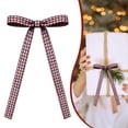 thumbnail image 2 of Clearance Sale | Plaid Pre-Tied Bows Check Ribbon Bows Ornaments Farmhouse Style Decorative Bows for Christmas Tree Wreath Holiday Craft, 2 of 5