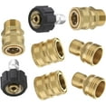 thumbnail image 1 of Power Washer Fittings For High Pressure Connections, Easy Use Solid Connection Quick Disconnect Kit, Corrosion Resistant Coupler 3/8-Inch Quick Connect Fittings, Compatible With, 1 of 5